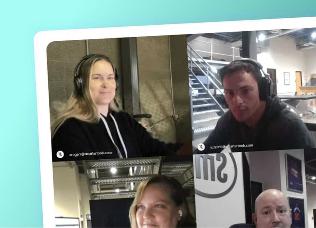 Screenshot of SmarterMail audio and video conferencing feature.