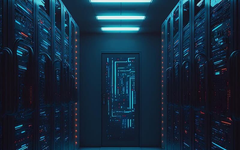Server stack in a data center
