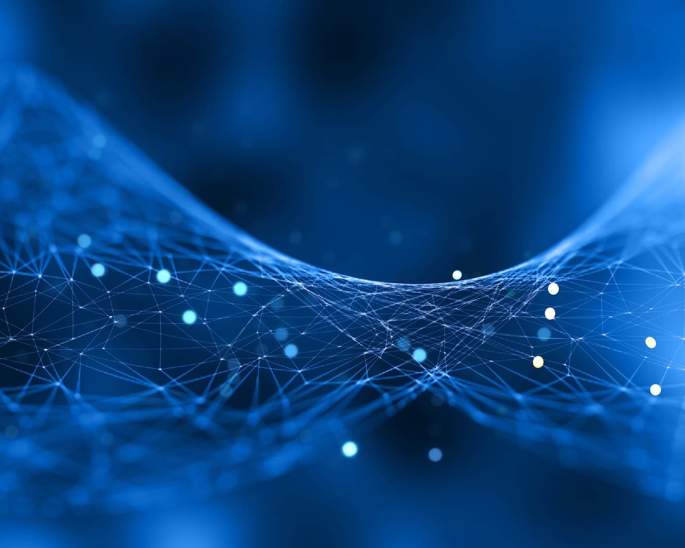 Futuristic server room with a glowing digital cloud icon in the center, symbolizing cloud computing and technological advancement.