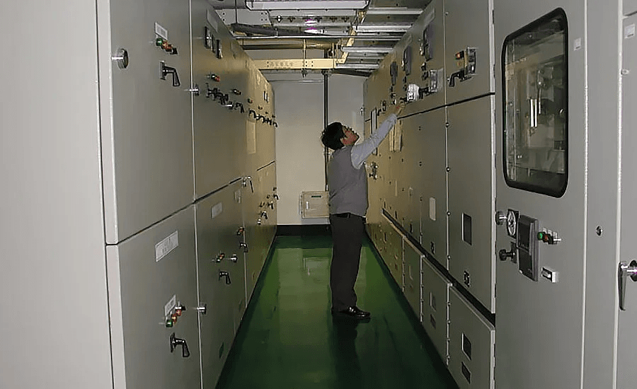 A person checking on server in the data center of TW01 @ Taipei