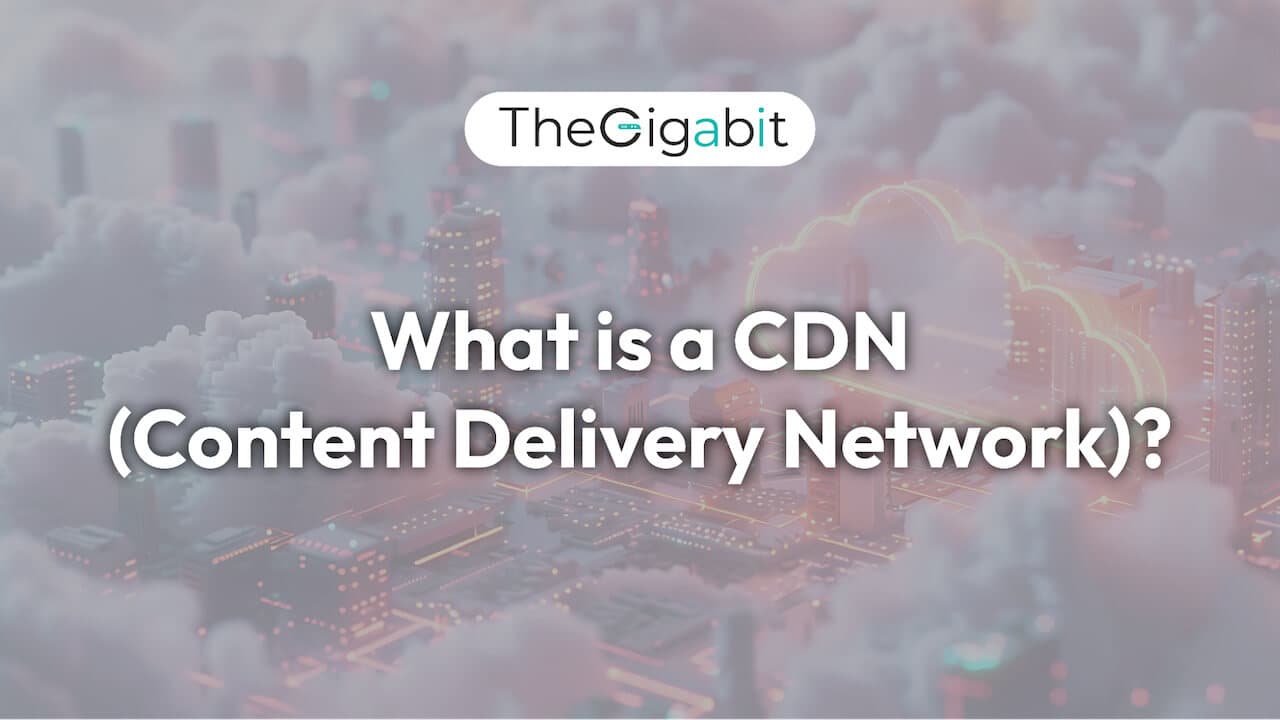 Global content delivery network illustration.